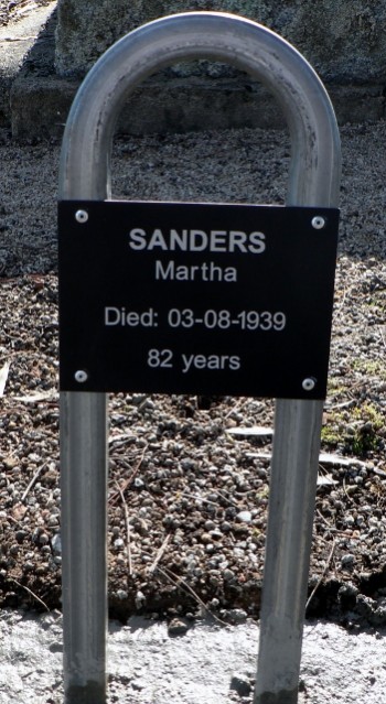 Martha SANDERS - Winton Cemetery