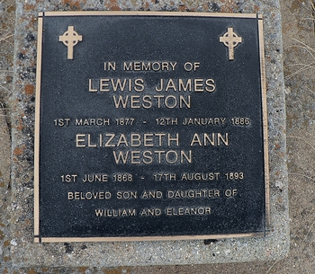 Elizabeth Ann WESTON - Winton Cemetery