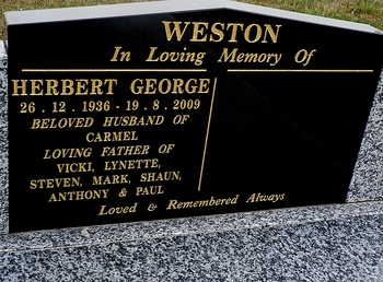 George Herbert WESTON - Winton Cemetery