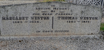 Margaret WESTON - Winton Cemetery