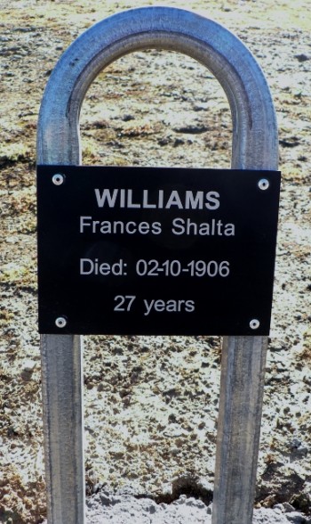 Frances Shalta WILLIAMS - Winton Cemetery