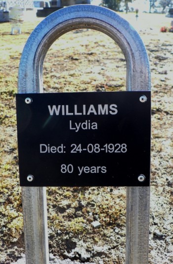 Lydia WILLIAMS - Winton Cemetery