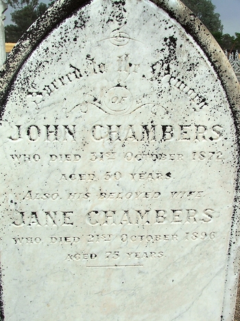 John CHAMBERS - Winton Cemetery
